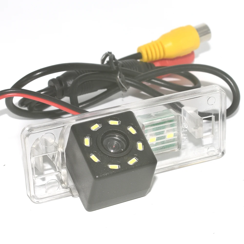 8-LED ZJCGO CCD Автомобильная камера заднего вида для парковки Водонепроницаемая камера для Citroen C3 C4 C5 DS3 DS4 DS5 Grand Picasso кактус C-Elysee - Название цвета: 8-LED
