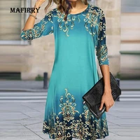 new mini sexy woman dress spring autumn long sleeve printing ladies loose dress simple patchwork o neck streetwear dropshipping
