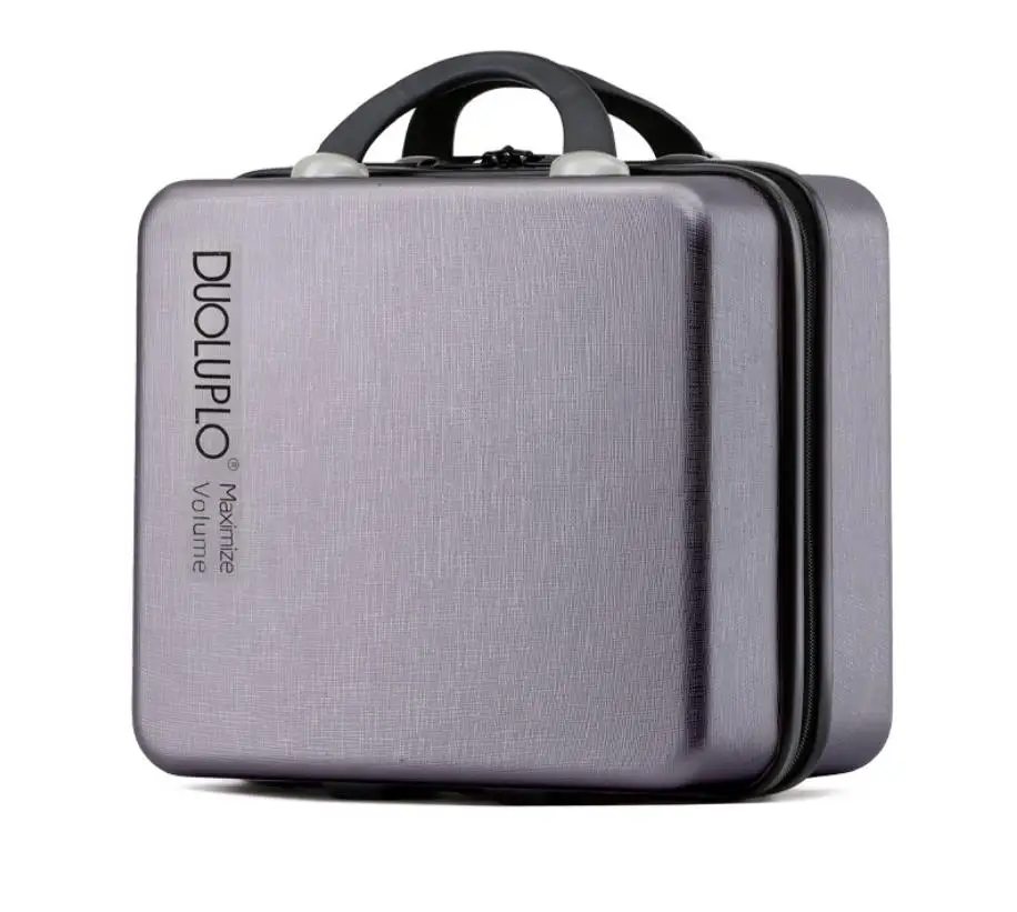 2022 New 12-inch portable cosmetic case luggage female PC suitcase light boarding case computer bag