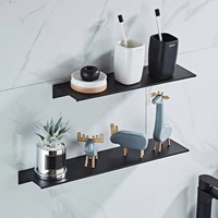 30405060cm nordic style alumium wall mounted bathroom storage organizer shelf hanging rack holder room decoration white black