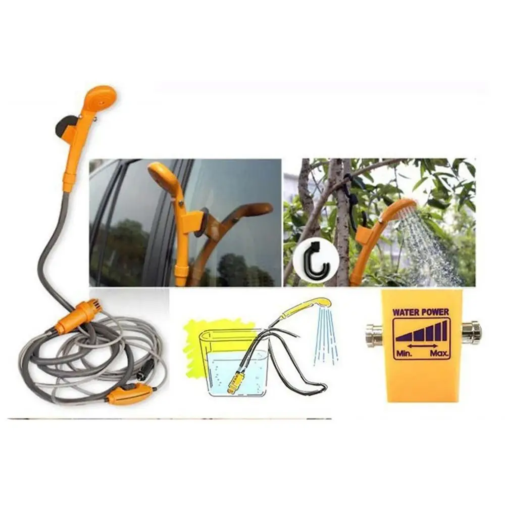 

New 12V Portable Mini Easy Install Camping Portable Pet Cleaning Travel Hiking Vehicles Washer Universal Sprinkler Outdoor Car