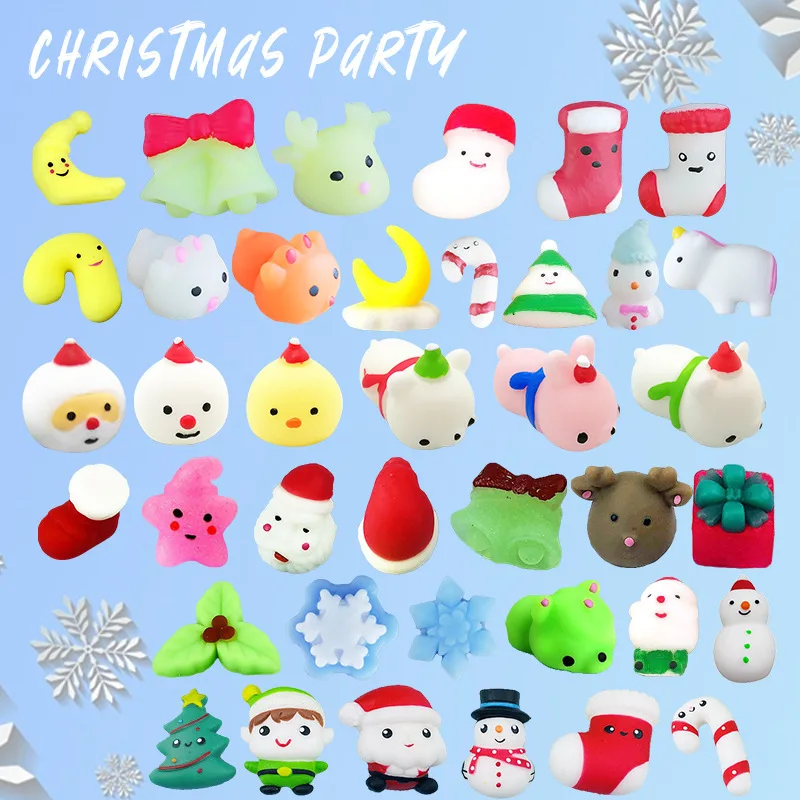 

Christmas Little Snowman Dumplings Tpr Soft Small Animals Cute Pet Doll Dumplings Pinching Toys Squishy Anti Stress Toys
