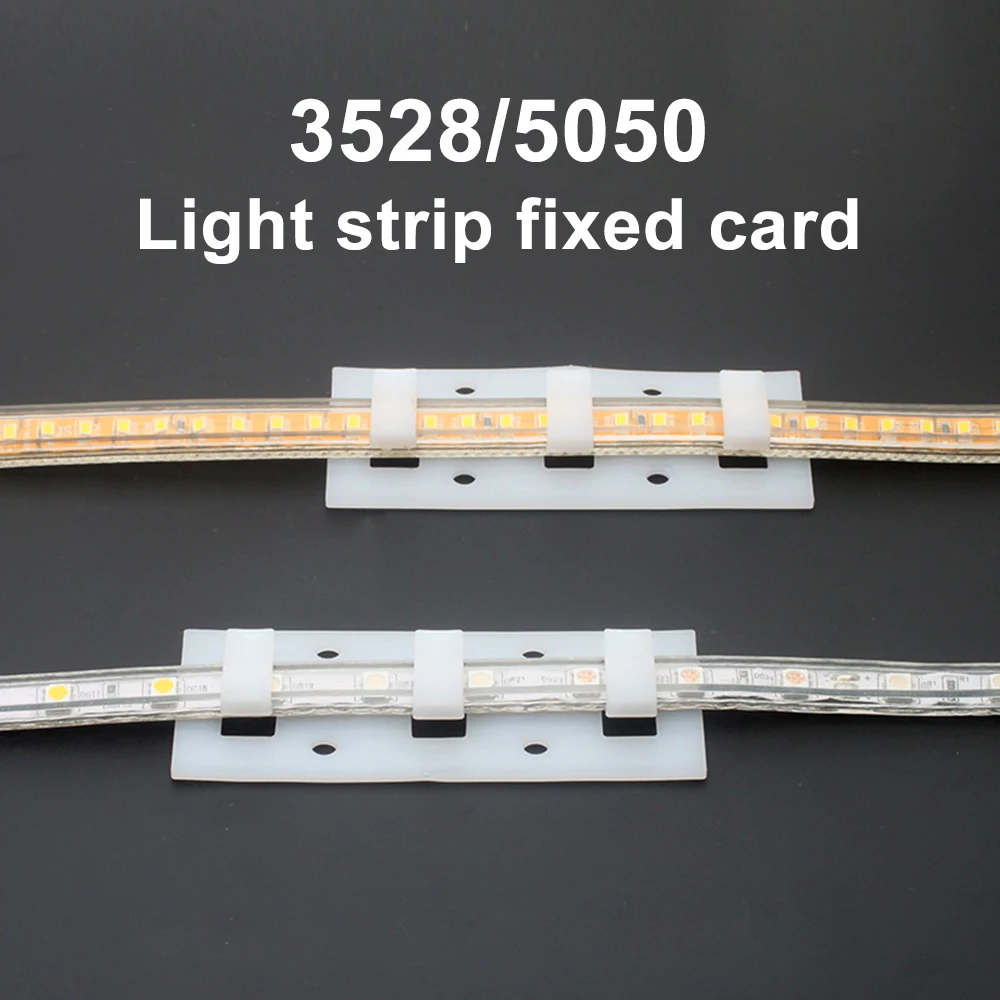 

Зажим для светодиодной ленты 18 мм + винты для SMD 5630 5730 2835 5050, Светодиодная лента с фиксированной картой, гибкий монтажный зажим для светодиодн...