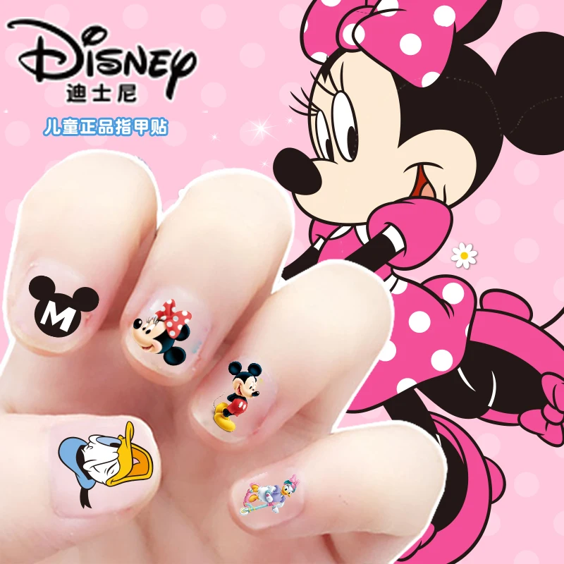 5 pcs Disney Mickey Minnie Makeup Toy Nail Stickers Girl Sticker Toys For Kids Gifts | Игрушки и хобби