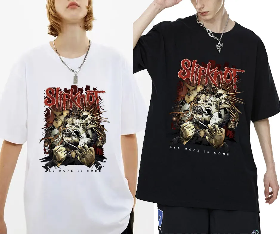 

Prepare for Hell Tour T-shirt Heavy Metal Tees Short Sleeve Man Streetwear Mens Rock Band Tshirt Men Women Slipknots T Shirts