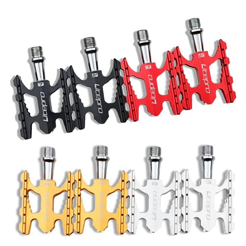 Litepro Bike Pedals Aluminum Alloy Ultralight Bearing Pedal K3 for Brompton Folding Mountain | Спорт и развлечения