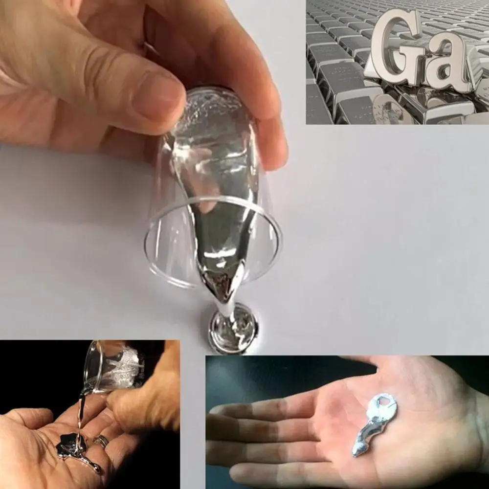 

99.99% Pure Ga Gallium Metal Toy Educational Diy Toy Point Magician Metal Melting Low Supplies E1R6