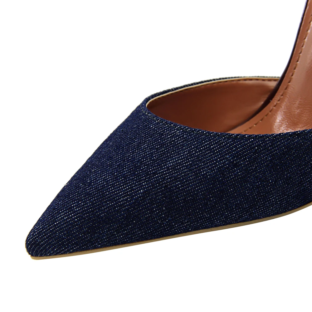 Plardin New Women Concise Fashion Ankle Strap Shoes Woman Pointed Toe Thin Heels Women's Buckle Slingbacks Pumps High | Обувь