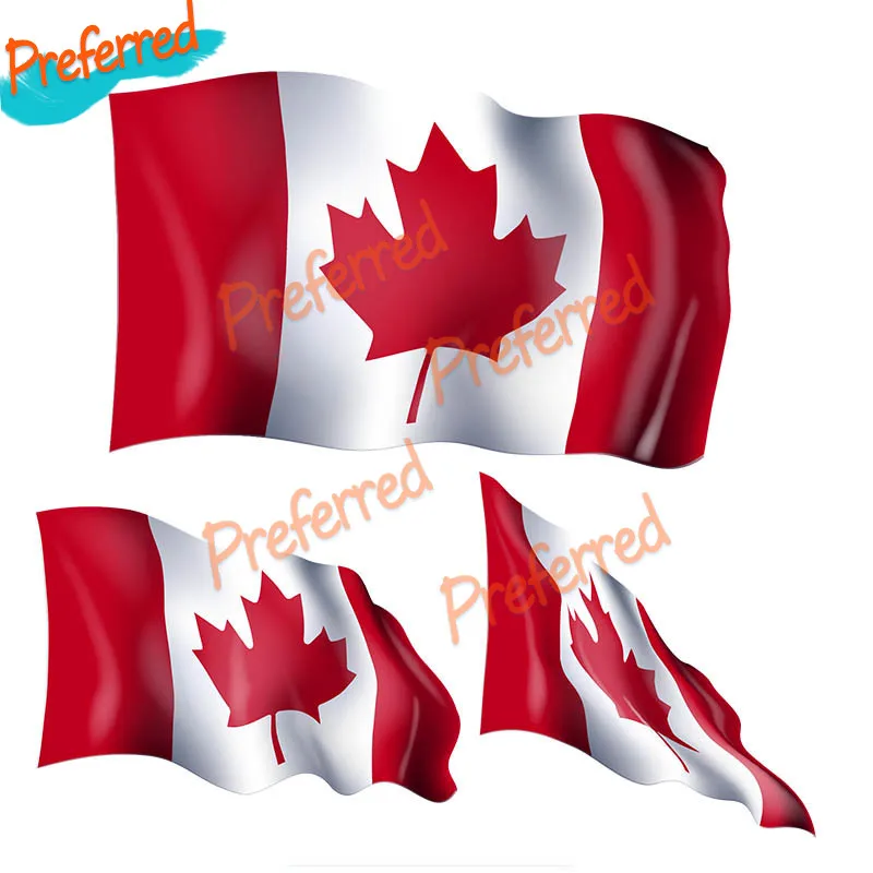 

High Quality Canada Flag for Passats Decal Motocross Racing Laptop Helmet Trunk Wall Vinyl Car Sticker Die Cutting