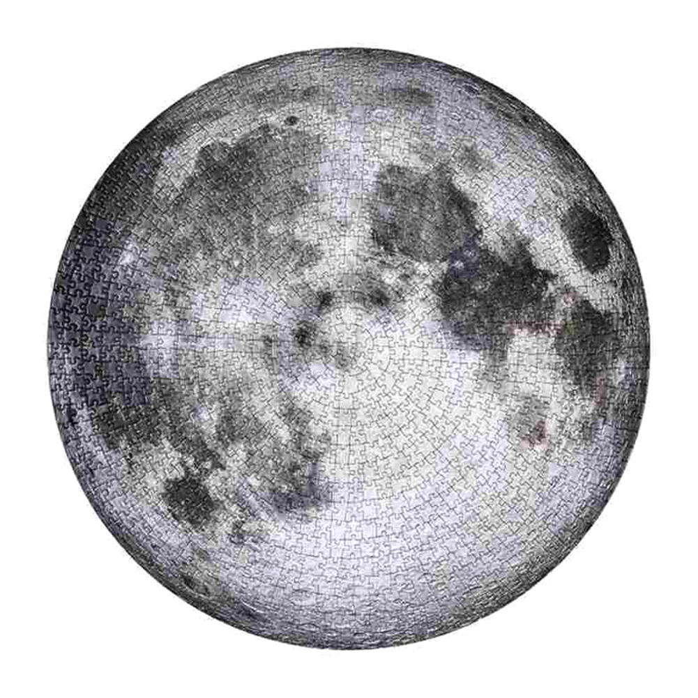 

Newly 1000 Pieces Adult Difficult Circular Jigsaw Puzzle Moon Funny Toys Learning CLA88