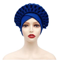 2021 african headtie fashion style african women solid color caps african hats