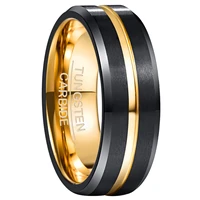 promise engagement tungsten steel ring for couples simple party anniversary ring for women men
