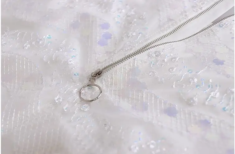 Женское платье с блестками SHENGPALAE весеннее винтажное без рукавов большим краем