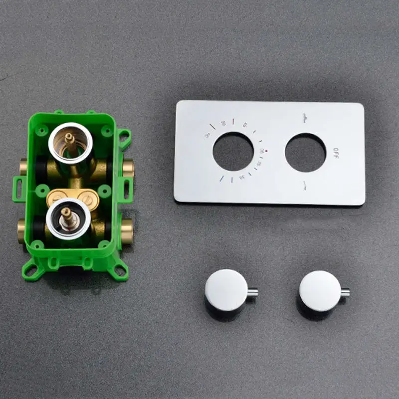 Термостатический смеситель для душа с высоким потоком регулируемым клапаном 2