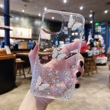 Glitter Silicone Butterfly Diamond Case For Samsung Galaxy A As A A A Cover Mobile Phone Bag Back Shell
