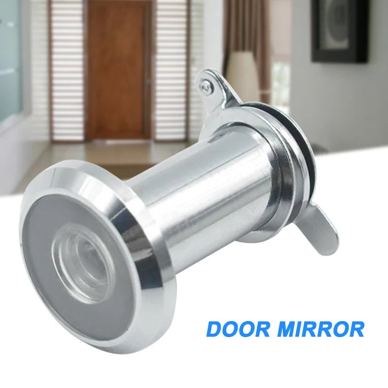 

Stainless Steel Door Viewer with Cover One Way 180-220 Degree Peep Hole for Home Office GDeals