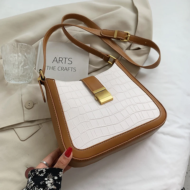 

2021 Fashion Luxury Designer Shoulder Handbags Stone Pattern Small PU Leather Crossbody Bags For Female And Purses Travel Women