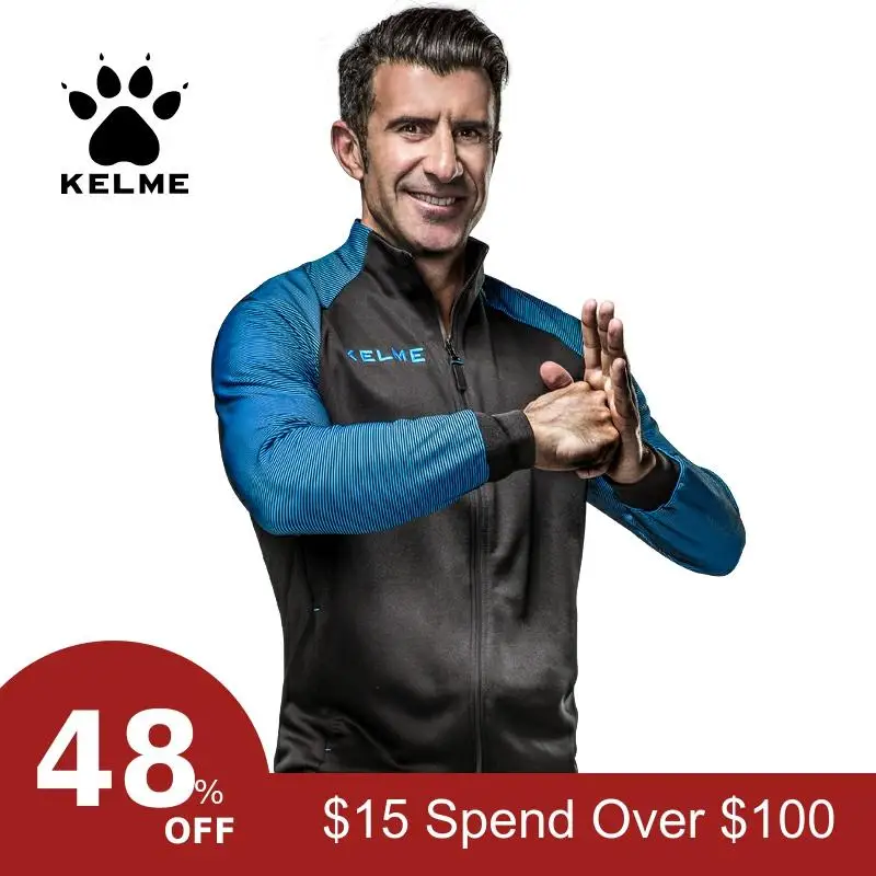 KELME мужская куртка для бега, ветровка, баскетбольная, Футбольная, тренировочная, Спортивная, джерси, одежда 3871300
