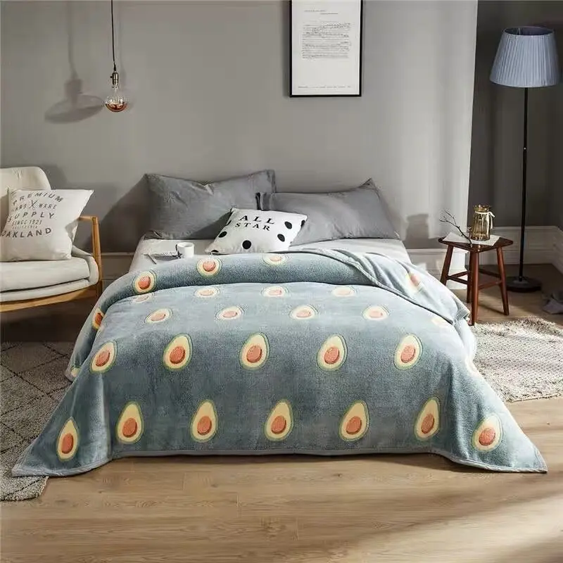 Коралловое Флисовое одеяло мягкое удобное для путешествий офисное с ворсом