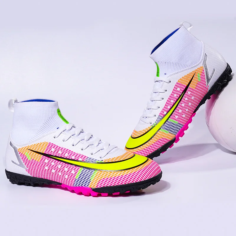 2022 Mens Soccer Cleats Football Shoes TF/FG Outdoor Soccer Traing Boots For Men Women Soccer Shoes Futsal Shoes chuteira campo