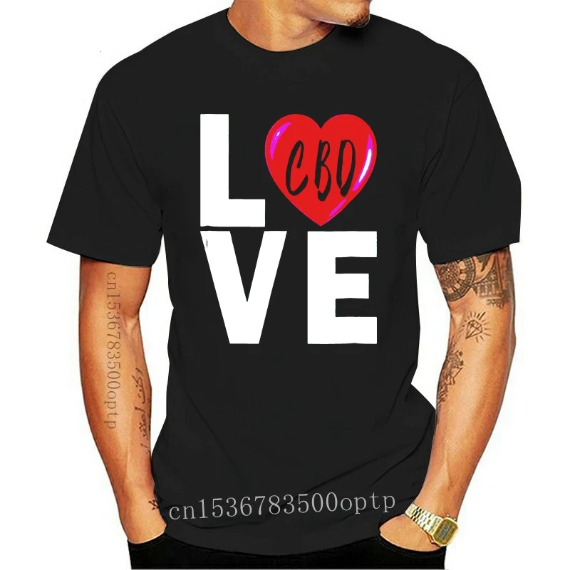 New Love Cbd Shirt Coffee Cannibidiol Oil Hemp Heals Heart Gift Harajuku Hip Hop Tee Shirt
