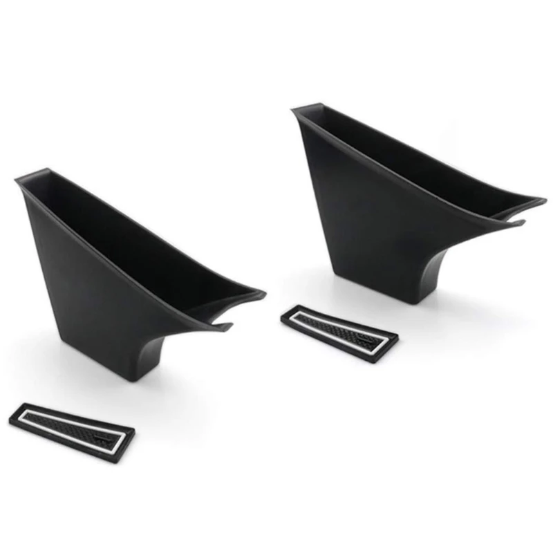 

For Model 3/Y Car Door Side Storage Tray Container Shockproof Automobile Interior Small Organizer Auto Accessories