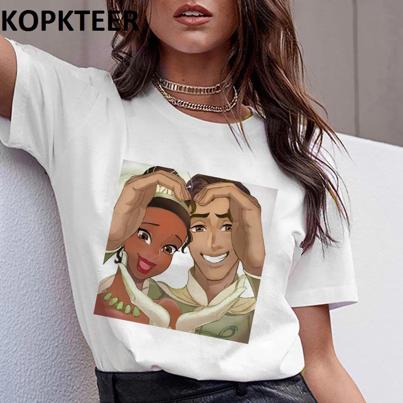 9White Женская одежда, футболка, Femme, Harajuku, футболка, принцесса, рисунок, графический Рисунок, футболки, уличная одежда, топы, корейский стиль, Винтаж, Camiseta Mujer - Цвет: 9White