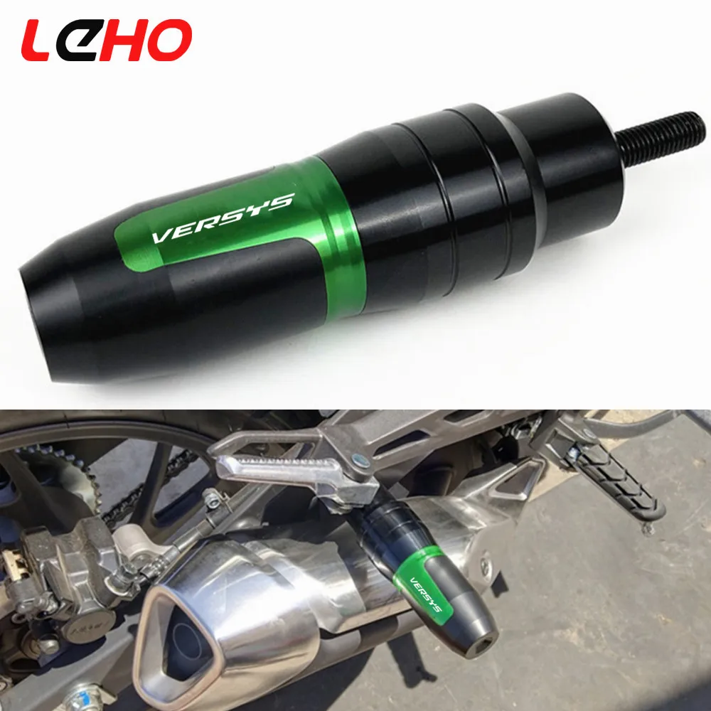 

For KAWASAKI Versys650 Versys1000 Versys 650 1000 Motorcycle Frame Crash Pads Exhaust Sliders Crash Protector With logo