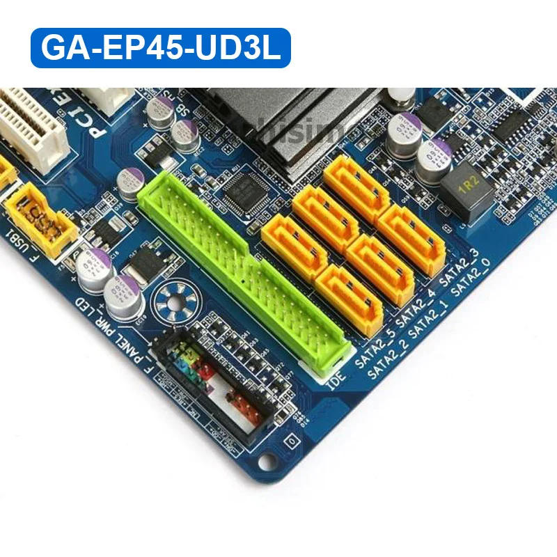 Материнская плата Gigabyte GA-EP45-UD3L EP45-DS3L LGA 775 DDR2 настольная материнская плата EP45-UD3L P45 UD3L 5 PCI-E Miner Восстановленный