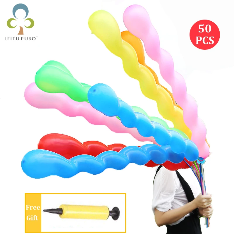 50 шт. латексные воздушные шары с винтовой резьбой надувные для свадьбы дня