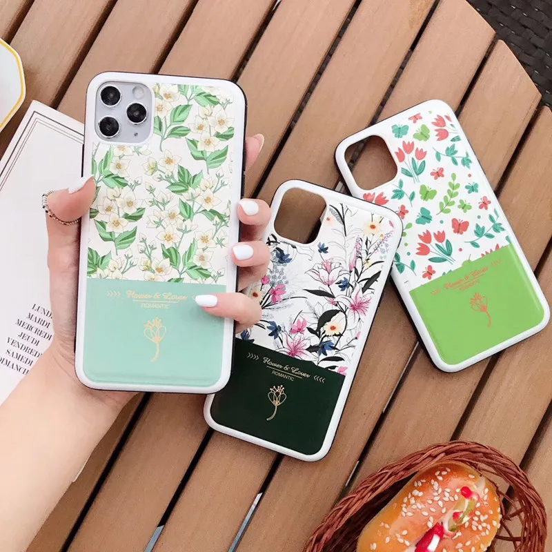 Мягкий чехол из искусственной кожи с рельефным цветком для телефона iPhone 11 Pro Max XS XR