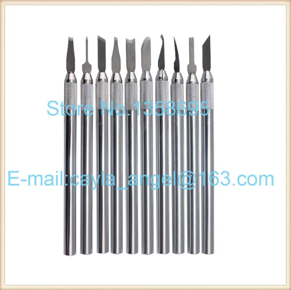 

Wax Carving Knife Kit include 10 Pieces Sculpture Blade,Wax Pottery Clay Sculpture Carving Modeling Tool,craft jewelry tool s
