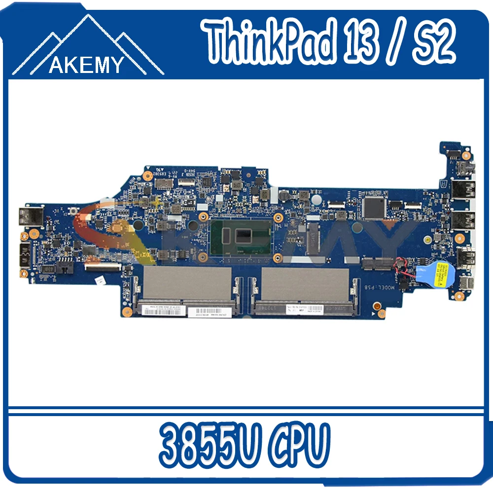 

For ThinkPad 13 / S2 laptop motherboard DA0PS8MB8G0 has CPU 3855U DDR4 Test 100% Work FRU 01AY561 01AY551 01AY550 Mainboard