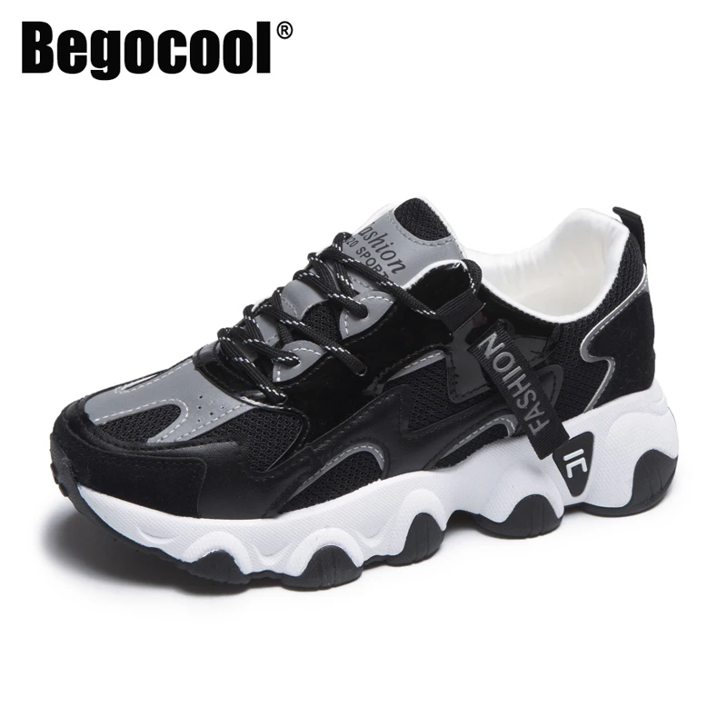 Женские кроссовки на массивной платформе Begocool Модные Дизайнерские толстой