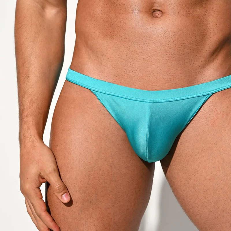 Новые однотонные купальники пикантные бикини с низкой талией для пляжа мужские