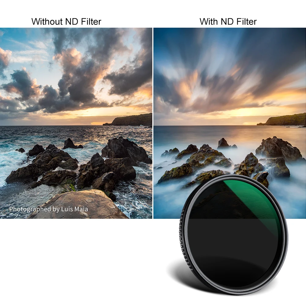 K& F концепция Nano-X ND8-ND2000 переменный ND фильтр 37 мм 49 мм 52 мм 67 мм 72 мм 77 мм 82 мм фильтр нейтральной плотности для Canon sony Nikon