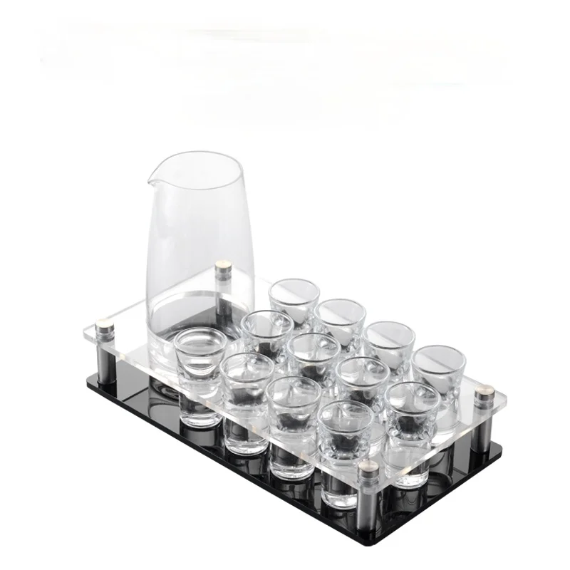 

Barmaid Shot Glass Barware Bottle Kitchen Wine Rack Vintage Barware Tool Sets Golden Simple Copas De Vino Bar Accessories EI50BW
