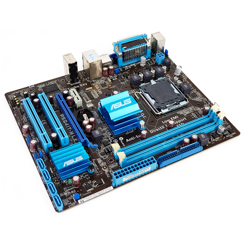 Asus P5G41T-M LX настольная материнская плата G41 розетка LGA 775 для Core 2 Duo DDR3 8G SATA2 VGA uATX оригинальная б/у материнская плата