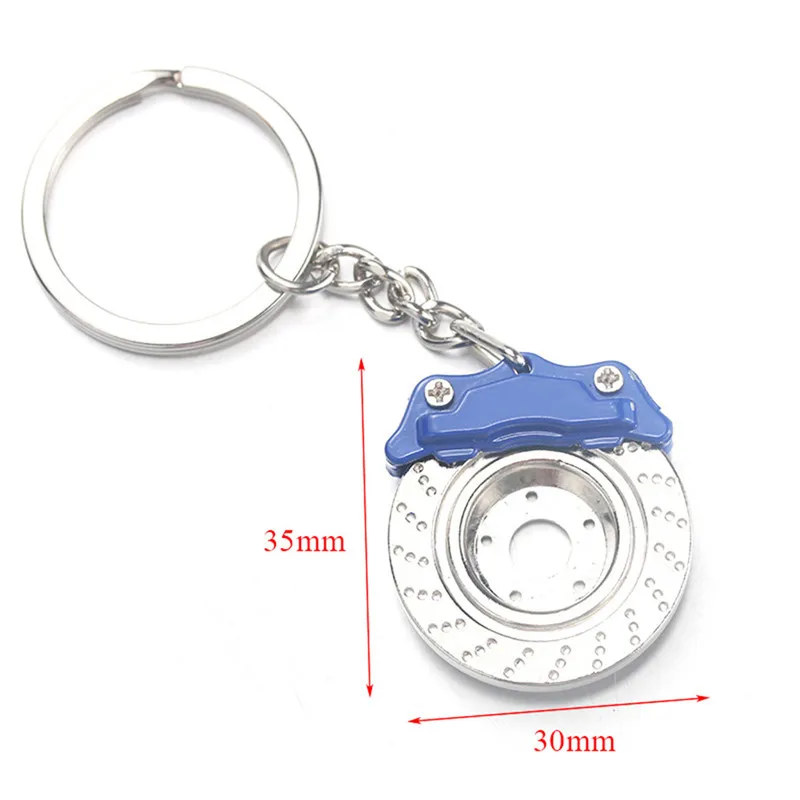

Cute Metal Auto Parts Disc Brake Keychain Hub Calipers Key Ring For Car Pendant Key Chain For Men Gift Trinkets