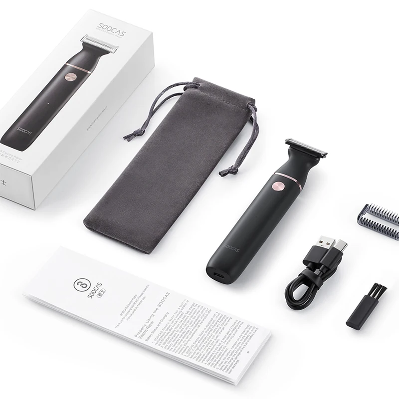 

For Xiaomi SOOCAS ET2 Men Electric Shaver Razor USB Rechargeable Beard Shaving Machine Waterproof Hair Trimmer with Comb