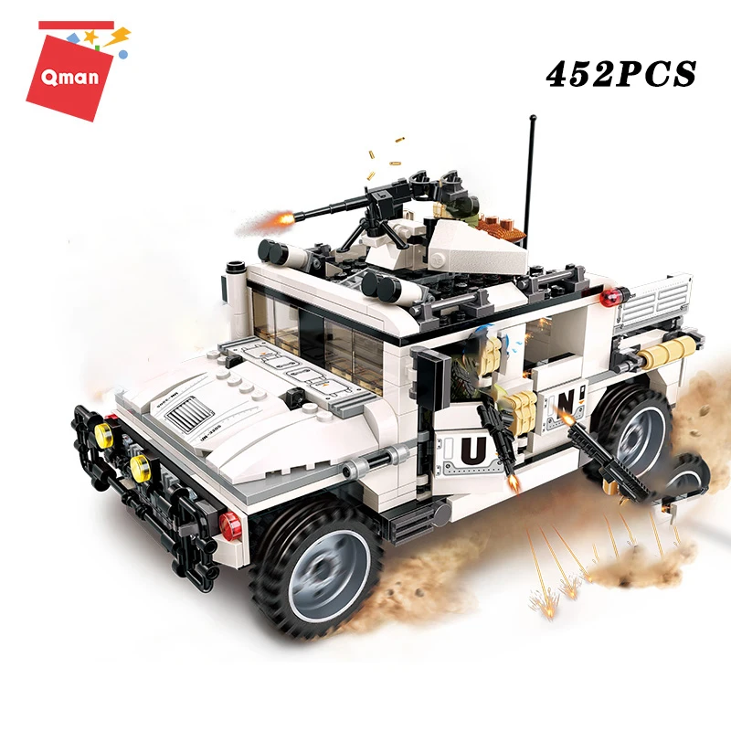 Qman военные образовательные строительные блоки войны панцирный Танк Чинук