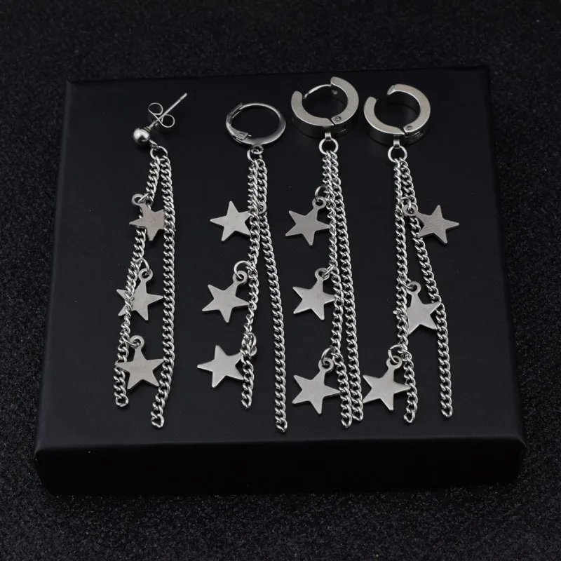 Модные кисточки в виде звезд серьги прилив обувь для мужчин и женщин без уха