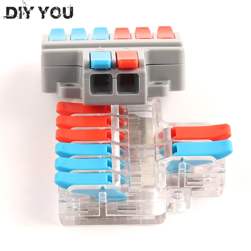 Электрический проводной соединитель 1 в 2/3 Out SPL Универсальный кабель Клеммная