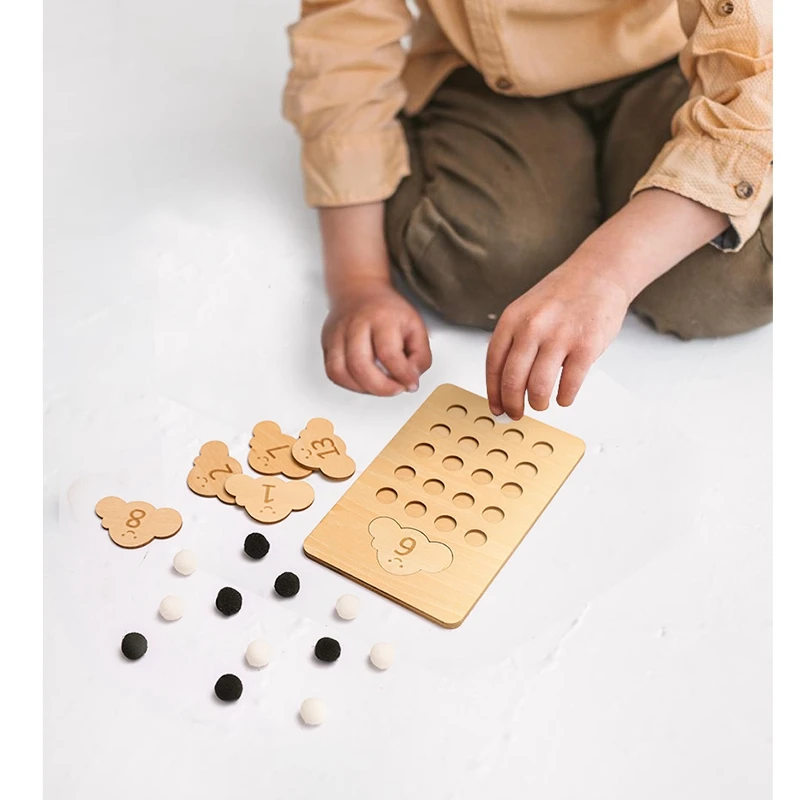 

Let's Make Baby Digital Literacy Board Beech Cloud Two Colors Digital Board Montessori Early Childhood Educational Toys