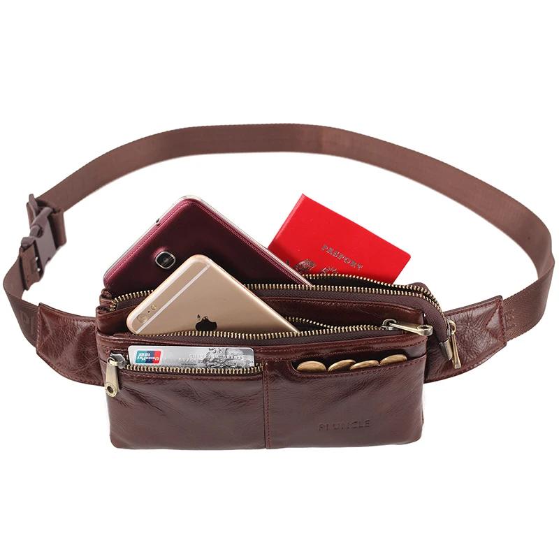 Сумки на пояс из натуральной кожи PI UNCLE сумки для мобильных телефонов коровьей