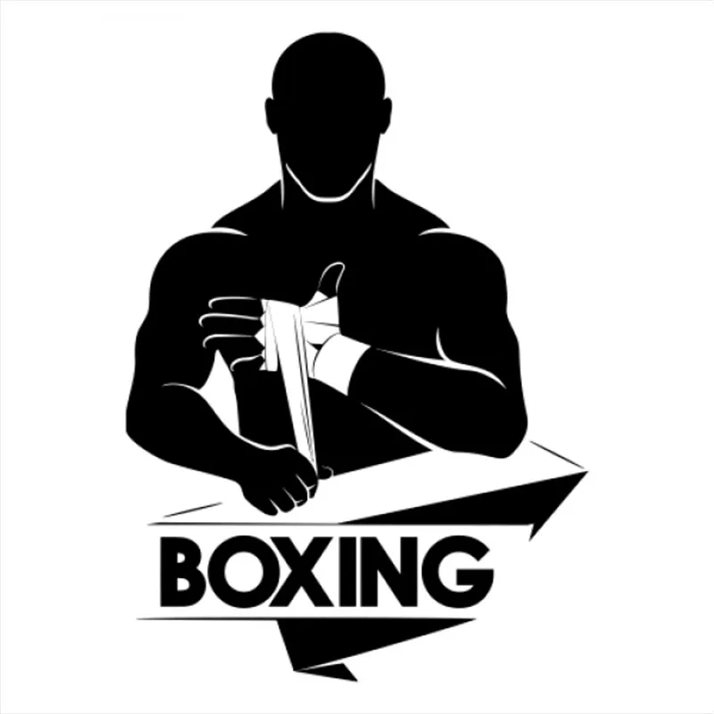 18x13 см боксерский человек искусство мальчика стеклянный дизайн съемный