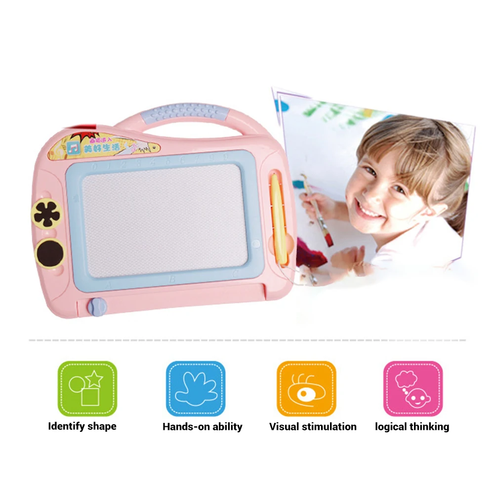 Children'S Drawing Graffiti Board Durable Magnetic Eraser Sketchbook With Pen Puzzle Toy | Игрушки и хобби
