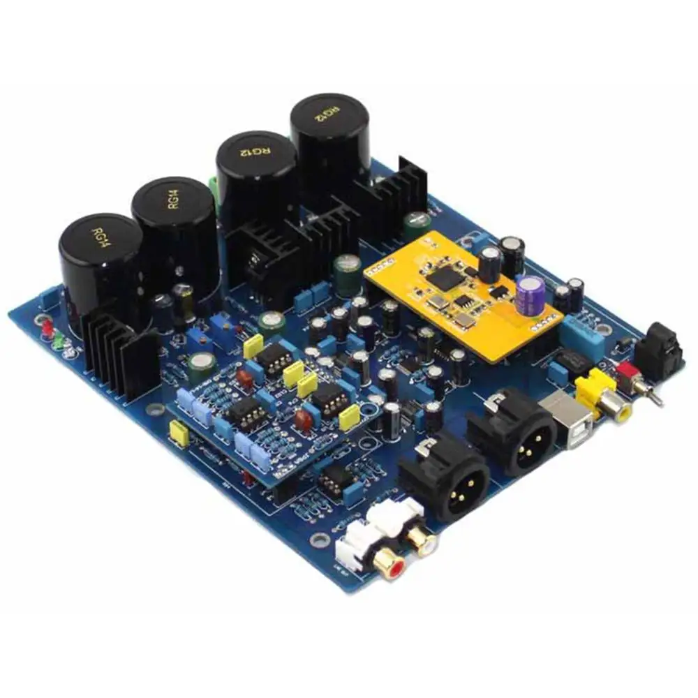 DSD1796 NE5532 4 × 10000 мкФ двухчиповый декодер плата с дочерней картой XMOS U8 YJ0092 |