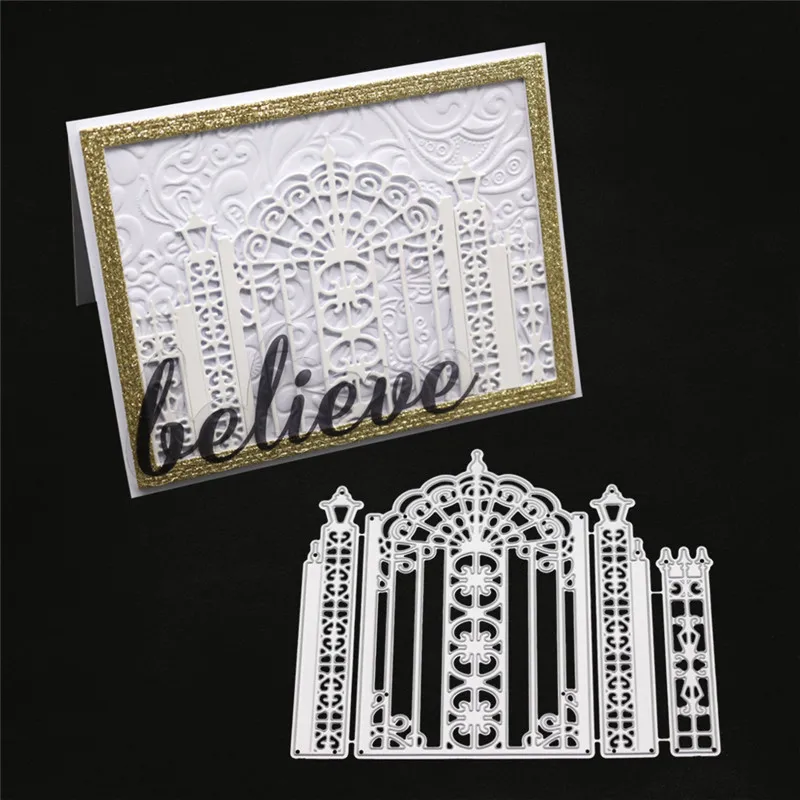 Горячие двери замка из углеродистой стали режущие штампы скрапбукинга бумага