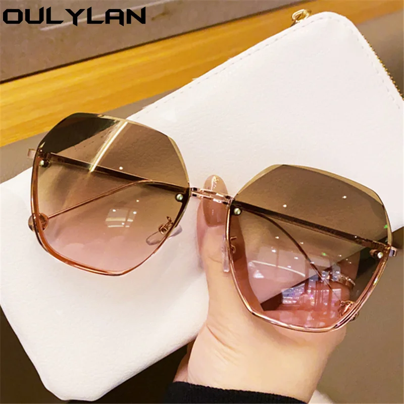 Солнцезащитные очки женские без оправы UV400 | Аксессуары для одежды